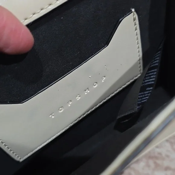 TOPSHOP Capri Buckle Crossbody Bag in Beige, Tortoise Shell Details, Gold Chain - Picture 15 of 16